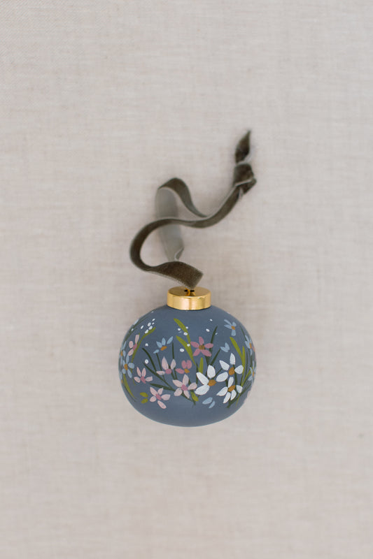 Navy Mable Ornament
